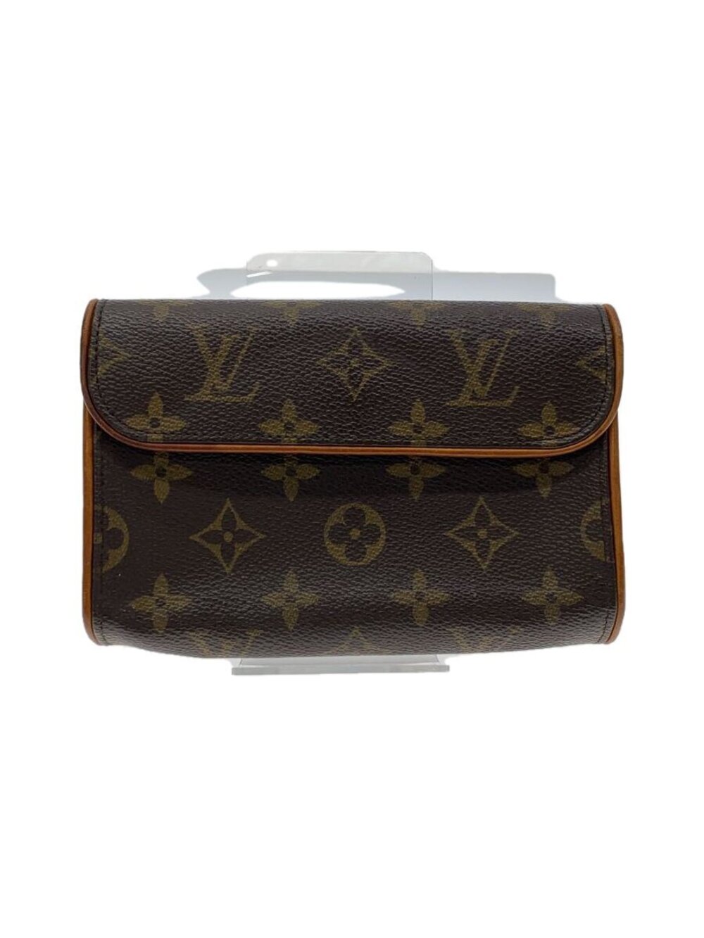 LOUIS VUITTON Pochette Florentine Monogram Canvas Brown